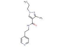 3-methyl-1-propyl-N-[2-(4-pyridinyl)ethyl]-1H-pyrazole-4-carboxamide
