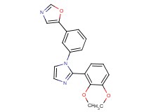 5-{3-[2-(2,3-dimethoxyphenyl)-1H-imidazol-1-yl]phenyl}-1,3-oxazole
