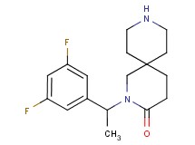 2-[1-(3,5-difluorophenyl)ethyl]-2,9-diazaspiro[5.5]undecan-3-one hydrochloride