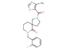 7-(2-fluorobenzyl)-2-[(4-methyl-1,3-oxazol-5-yl)carbonyl]-2,7-diazaspiro[4.5]decan-6-one