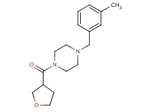 1-(3-methylbenzyl)-4-(tetrahydrofuran-3-ylcarbonyl)piperazine
