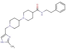 1'-[(2-methyl-1H-imidazol-4-yl)methyl]-N-(2-phenylethyl)-1,4'-bipiperidine-4-carboxamide
