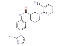 1-(3-cyanopyridin-2-yl)-N-[4-(2-methyl-1H-imidazol-1-yl)phenyl]piperidine-3-carboxamide