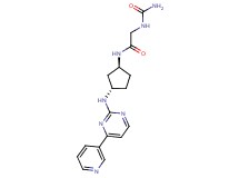 N~2~-(aminocarbonyl)-N~1~-((1S*,3S*)-3-{[4-(3-pyridinyl)-2-pyrimidinyl]amino}cyclopentyl)glycinamide