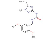 N-(2,5-dimethoxybenzyl)-N'-(5-ethyl-1-methyl-1H-1,2,4-triazol-3-yl)urea trifluoroacetate