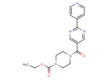 ethyl 4-[(2-pyridin-4-ylpyrimidin-5-yl)carbonyl]piperazine-1-carboxylate