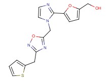 [5-(1-{[3-(2-thienylmethyl)-1,2,4-oxadiazol-5-yl]methyl}-1H-imidazol-2-yl)-2-furyl]methanol