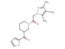 2-thienyl{1-[(3,4,5-trimethyl-1H-pyrazol-1-yl)acetyl]piperidin-3-yl}methanone