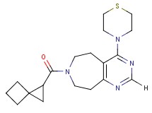 7-(spiro[2.3]hex-1-ylcarbonyl)-4-thiomorpholin-4-yl-6,7,8,9-tetrahydro-5H-pyrimido[4,5-d]azepine