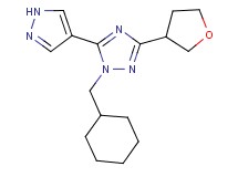 1-(cyclohexylmethyl)-5-(1H-pyrazol-4-yl)-3-(tetrahydrofuran-3-yl)-1H-1,2,4-triazole