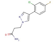 3-[4-(2-chloro-4-fluorophenyl)-1H-pyrazol-1-yl]propanamide