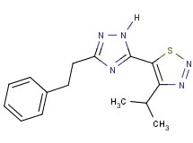 4-isopropyl-5-[3-(2-phenylethyl)-1H-1,2,4-triazol-5-yl]-1,2,3-thiadiazole
