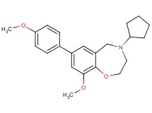 4-cyclopentyl-9-methoxy-7-(4-methoxyphenyl)-2,3,4,5-tetrahydro-1,4-benzoxazepine