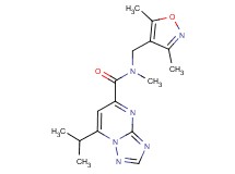 N-[(3,5-dimethylisoxazol-4-yl)methyl]-7-isopropyl-N-methyl[1,2,4]triazolo[1,5-a]pyrimidine-5-carboxamide