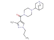 3-{4-[(3-methyl-1-propyl-1H-pyrazol-4-yl)carbonyl]-1-piperazinyl}quinuclidine