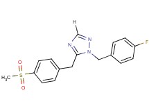 1-(4-fluorobenzyl)-5-[4-(methylsulfonyl)benzyl]-1H-1,2,4-triazole