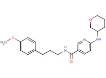 N-[3-(4-methoxyphenyl)propyl]-6-(tetrahydro-2H-pyran-3-ylamino)nicotinamide