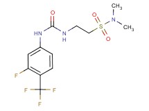 2-[({[3-fluoro-4-(trifluoromethyl)phenyl]amino}carbonyl)amino]-N,N-dimethylethanesulfonamide