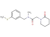N-methyl-N-[3-(methylthio)benzyl]-2-(2-oxopiperidin-1-yl)acetamide