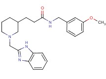 3-[1-(1H-benzimidazol-2-ylmethyl)-3-piperidinyl]-N-(3-methoxybenzyl)propanamide