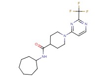 N-cycloheptyl-1-[2-(trifluoromethyl)pyrimidin-4-yl]piperidine-4-carboxamide