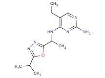 5-ethyl-N~4~-[1-(5-isopropyl-1,3,4-oxadiazol-2-yl)ethyl]pyrimidine-2,4-diamine