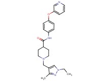 1-[(1-ethyl-3-methyl-1H-pyrazol-4-yl)methyl]-N-[4-(3-pyridinyloxy)phenyl]-4-piperidinecarboxamide