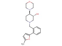 (3R*,4R*)-1-[2-(5-methyl-2-furyl)benzyl]-4-(4-morpholinyl)-3-piperidinol