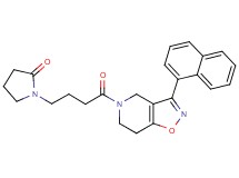 1-{4-[3-(1-naphthyl)-6,7-dihydroisoxazolo[4,5-c]pyridin-5(4H)-yl]-4-oxobutyl}-2-pyrrolidinone