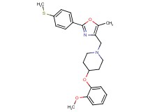 4-(2-methoxyphenoxy)-1-({5-methyl-2-[4-(methylthio)phenyl]-1,3-oxazol-4-yl}methyl)piperidine