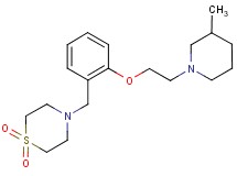 4-{2-[2-(3-methylpiperidin-1-yl)ethoxy]benzyl}thiomorpholine 1,1-dioxide
