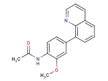 N-(2-methoxy-4-quinolin-8-ylphenyl)acetamide