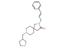 2-[(2E)-3-phenyl-2-propen-1-yl]-8-(tetrahydro-3-furanylmethyl)-2,8-diazaspiro[4.5]decan-3-one