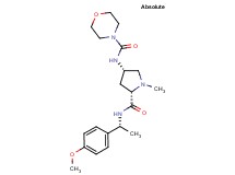 N-[(3S,5S)-5-({[(1R)-1-(4-methoxyphenyl)ethyl]amino}carbonyl)-1-methylpyrrolidin-3-yl]morpholine-4-carboxamide