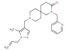 9-[(1-allyl-5-methyl-1H-pyrazol-4-yl)methyl]-2-(pyridin-2-ylmethyl)-2,9-diazaspiro[5.5]undecan-3-one