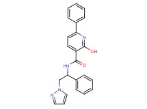 2-hydroxy-6-phenyl-N-[1-phenyl-2-(1H-pyrazol-1-yl)ethyl]nicotinamide