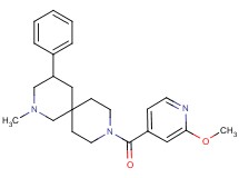 9-(2-methoxyisonicotinoyl)-2-methyl-4-phenyl-2,9-diazaspiro[5.5]undecane