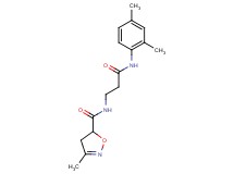 N-{3-[(2,4-dimethylphenyl)amino]-3-oxopropyl}-3-methyl-4,5-dihydroisoxazole-5-carboxamide