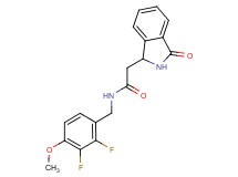 N-(2,3-difluoro-4-methoxybenzyl)-2-(3-oxo-2,3-dihydro-1H-isoindol-1-yl)acetamide