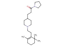 4-[3-oxo-3-(1-pyrrolidinyl)propyl]-1-[2-(2,6,6-trimethyl-1-cyclohexen-1-yl)ethyl]piperidine