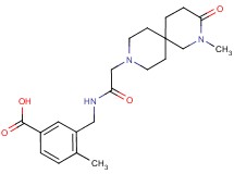 4-methyl-3-({[(2-methyl-3-oxo-2,9-diazaspiro[5.5]undec-9-yl)acetyl]amino}methyl)benzoic acid