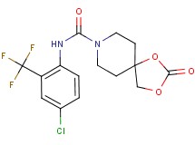 N-[4-chloro-2-(trifluoromethyl)phenyl]-2-oxo-1,3-dioxa-8-azaspiro[4.5]decane-8-carboxamide