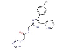 N-{[4-(4-methylphenyl)-5-pyridin-2-yl-1H-imidazol-2-yl]methyl}-2-(1H-1,2,4-triazol-1-yl)acetamide