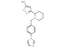 1-[4-(1H-imidazol-1-yl)benzyl]-2-(5-methylisoxazol-3-yl)piperidine
