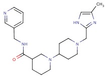 1'-[(4-methyl-1H-imidazol-2-yl)methyl]-N-(pyridin-3-ylmethyl)-1,4'-bipiperidine-3-carboxamide