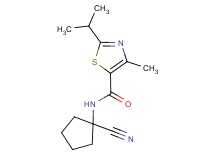 N-(1-cyanocyclopentyl)-2-isopropyl-4-methyl-1,3-thiazole-5-carboxamide