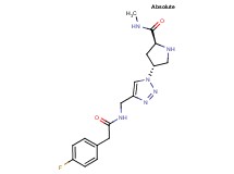 (4R)-4-[4-({[(4-fluorophenyl)acetyl]amino}methyl)-1H-1,2,3-triazol-1-yl]-N-methyl-L-prolinamide hydrochloride