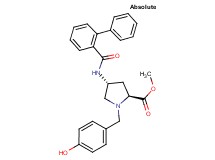 methyl (4R)-4-[(2-biphenylylcarbonyl)amino]-1-(4-hydroxybenzyl)-L-prolinate