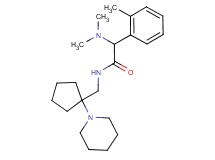 2-(dimethylamino)-2-(2-methylphenyl)-N-{[1-(1-piperidinyl)cyclopentyl]methyl}acetamide