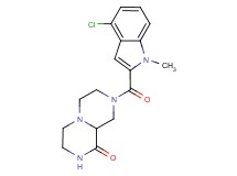 8-[(4-chloro-1-methyl-1H-indol-2-yl)carbonyl]hexahydro-2H-pyrazino[1,2-a]pyrazin-1(6H)-one